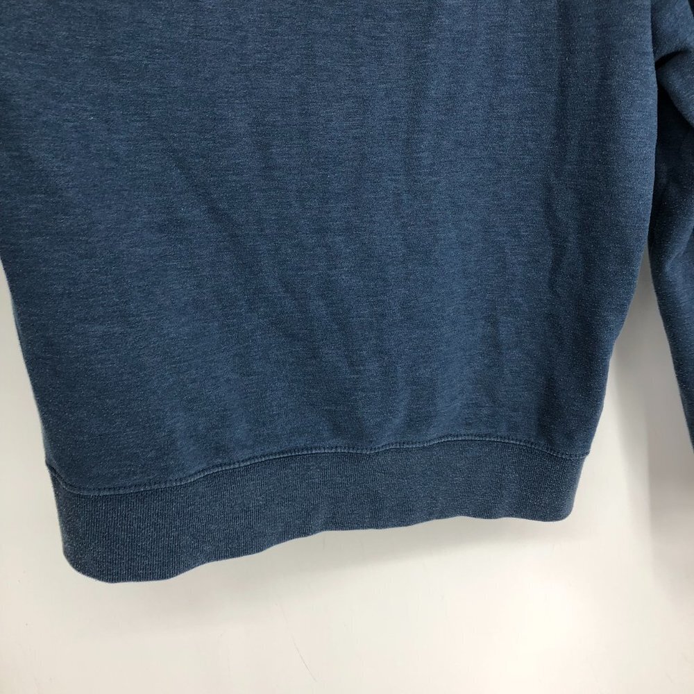Tentree Blue and white Pullover Long Sleeve Graphic Logo Hoodie size LG - Picture 10 of 16